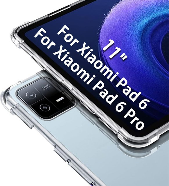 Transparente Silikon-TPU Schutzhülle mit Airbag-Stoßschutz für Xiaomi Pad 6 / 6 Pro (11 Zoll) 2023 - Bild 1