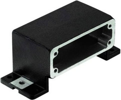 Harting Sockelgehäuse 19400240968 in Schwarz aus Aluminium - Bild 1