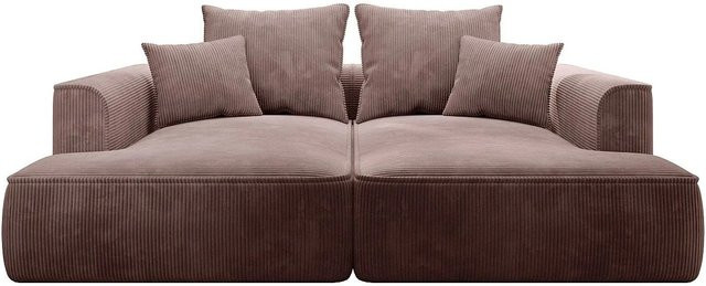 Vente-unique Sofa Pineta in Rosa mit Cord-Bezug, Breite: 230 cm - Bild 1