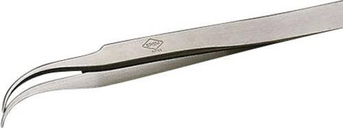 Weller Erem Präzisionspinzette 7SA, gebogen und fein, Silber, Länge: 120 mm - Bild 1