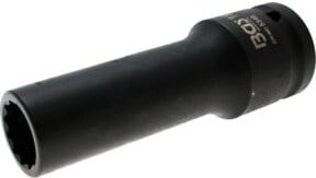 BGS Kraft-Steckschlüssel-Einsatz Zwölfkant tief 5346, Antrieb Innenvierkant 20 mm (3/4 Zoll), Schlüsselweite 19 mm, Chrome-Molybdän-Stahl, Schwarz - Bild 1