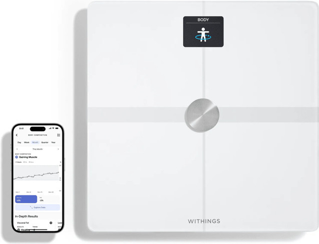 Withings Body Smart Smarte WLAN-Körperanalysewaage Weiß - Bild 1