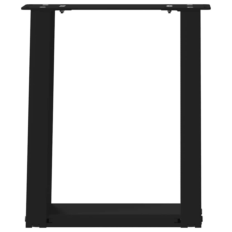 vidaXL Couchtischbeine U-Form aus Stahl in Schwarz, 2 Stück, B: 28 cm, H: 42-43 cm - Bild 4
