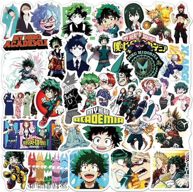 Bandai My Hero Academia Cartoon-Aufkleber, Sticker-Set - Bild 1