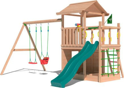 JUNGLE GYM Spielanlage Cavern in Grün und Natur mit den Maßen B: 327 cm, T: 426 cm, H: 284 cm - Bild 1