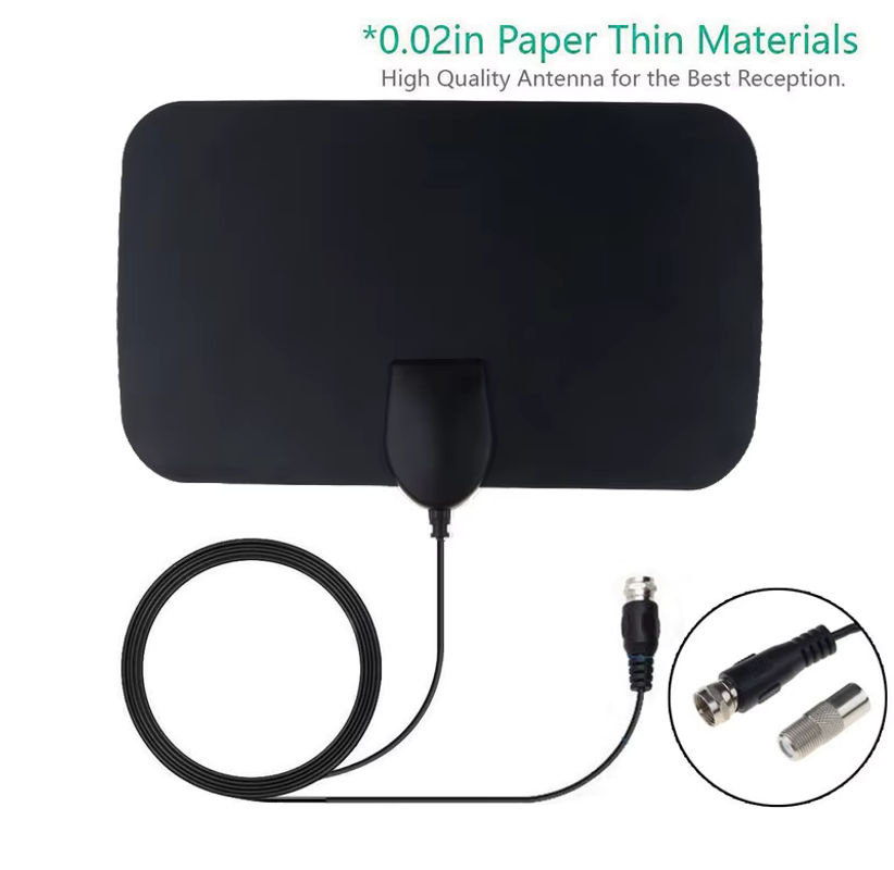 SEamopar TV-Antenne für digitale DTV-Boxen mit 1080p DVB-T2 Unterstützung und Booster in Schwarz - Bild 2