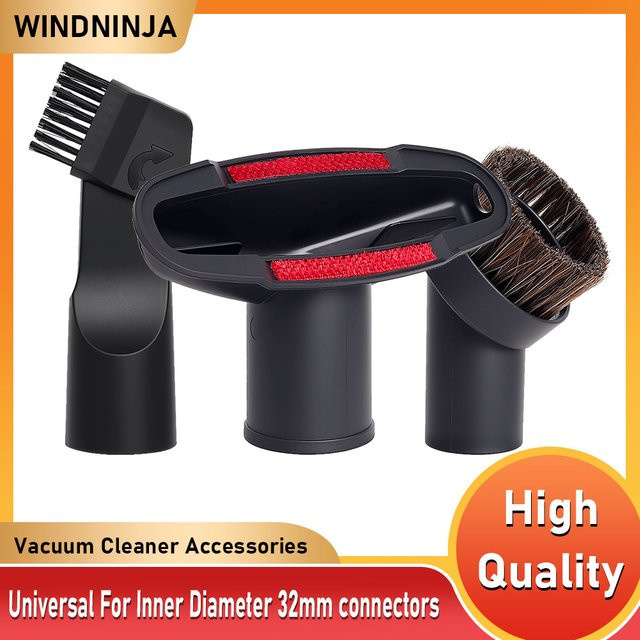 Ninja Universal Staubpinsel Düse in Schwarz für Staubsauger mit 32 mm Innendurchmesser - Bild 1