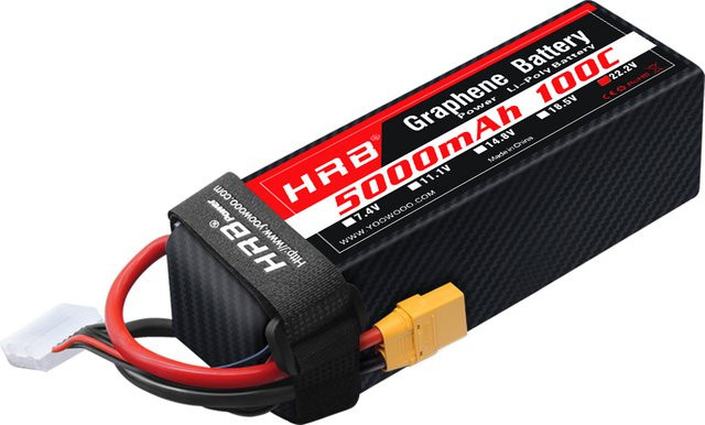 HRB 6S 5000mah Graphene Batterie, 22,2V 6S Lipo Batterie, mit XT90 Anschluss - Bild 1