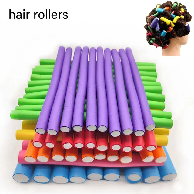 Flexible Haar Curling Stange, 10 Stück, Haar Curler Maker, Unisex - Bild 1