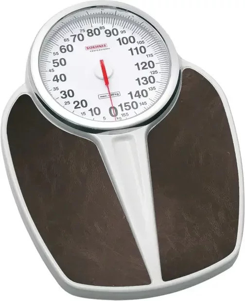 Mechanische Personenwaage Soehnle in Silber und Weiß, Messbereich bis 32 kg, B/T/H: 43 x 32 cm - Bild 1