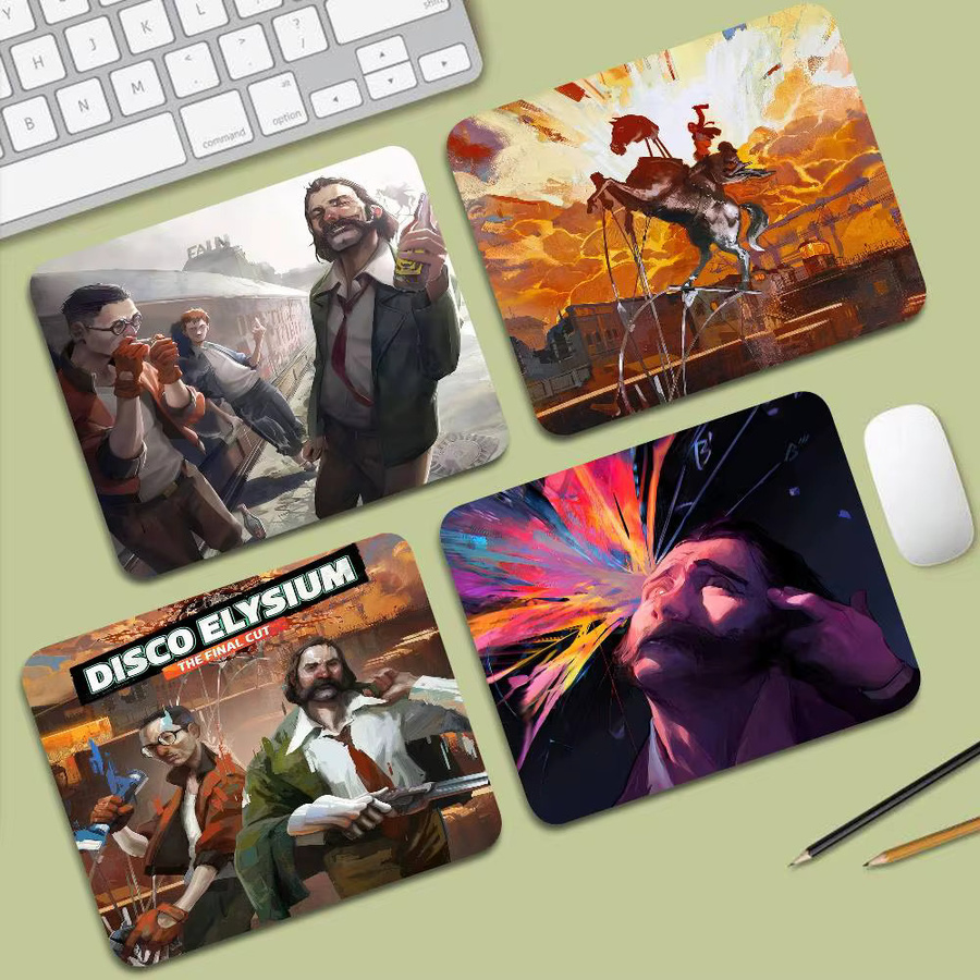 Rutschfestes Mauspad im Disco Elysium Design, Mehrfarbig - Bild 2