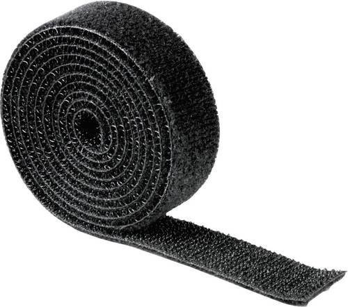 Hama Klettband beidseitig Universal Schwarz Breite: 1,9 cm, Länge: 100 cm - Bild 1