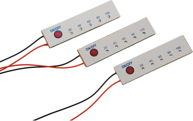 Aideepen Kapazitätsanzeige für 1S 3S 4S 18650 Lithium-Akkus und Li-Po Batterien mit LED-Prozentsatzanzeige in Silber - Bild 1