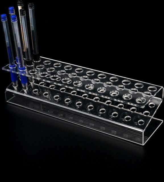 Multifunktionaler Acryl-Stifthalter und Make-up-Pinsel-Organizer in Transparent - Bild 1