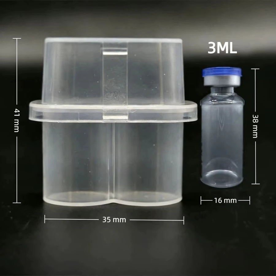 Stapelbare Aufbewahrungsbox für Probenröhrchen aus transparentem Kunststoff für 3/5/7/10mL Mikroröhrchen in 2/10/24-Fach Ausführung - Bild 3