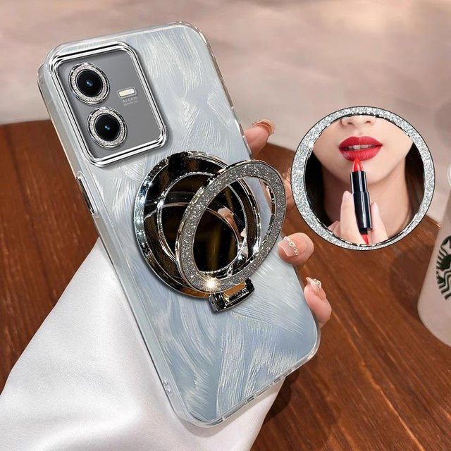 Vivo Handyhülle mit Lanyard in Silber für Y22S, Y28, Y27S, Y27, Y22, Y21, Y21T, Y21E, Y21A, Y20, Y20A, Y20G, Y20T, Y20S - Bild 1