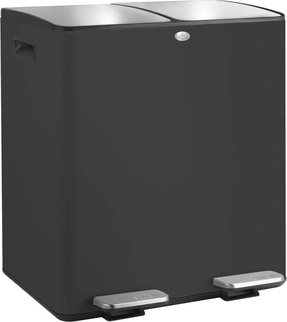 Spirella Kosmetikeimer Aliya 2 x 20 Liter Schwarz Matt - Bild 1