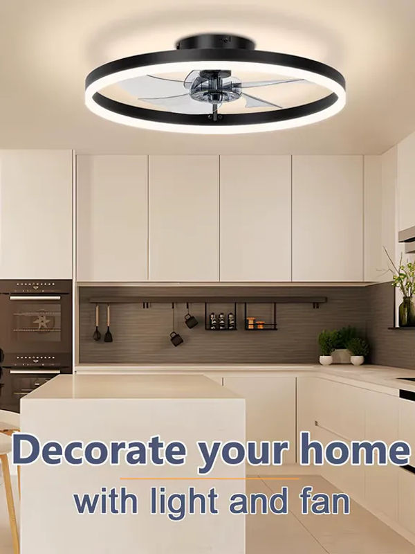IRALAN 3-in-1 Smart Deckenventilator mit LED-Licht in Weiß, reversierbarer Ventilator mit großem Luftvolumen für Schlafzimmer und Esszimmer - Bild 6