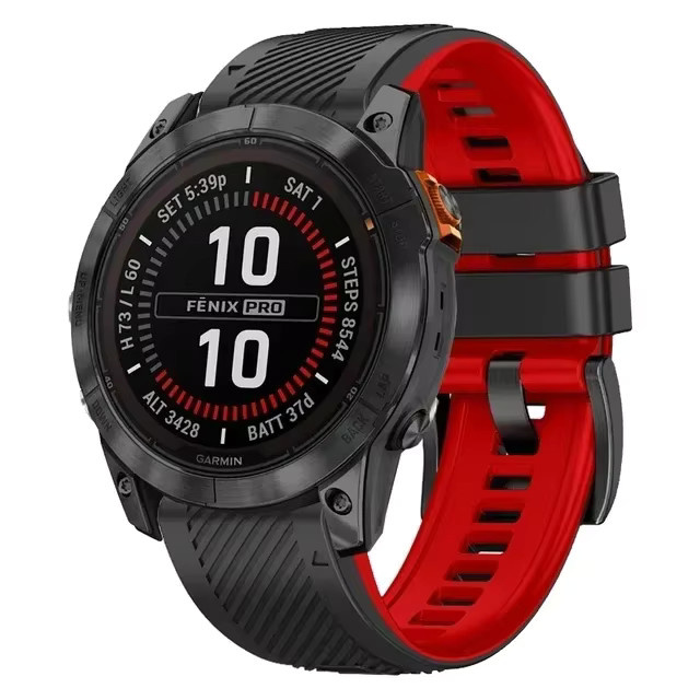 QCTOG Uhrenarmband Silikon, Schwarz, Unisex - Bild 3