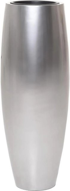 Vivanno Bodenvase Magnum aus Fiberglas in Silbermetallic, rund, B/T/H: 30 x 30 x 80 cm - Bild 1