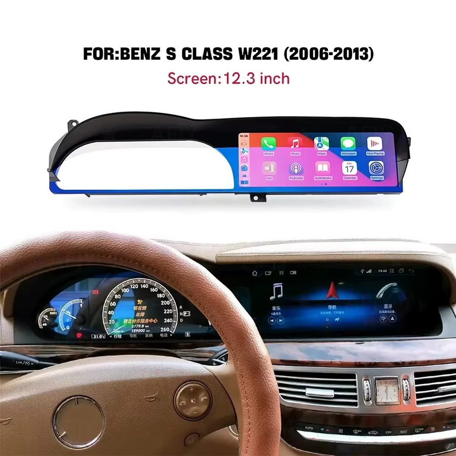 YANFU Android 14 Autoradio Multimedia System mit GPS und Carplay für Mercedes Benz S CL W221 W216 NTG3.0 3.5 - Bild 3