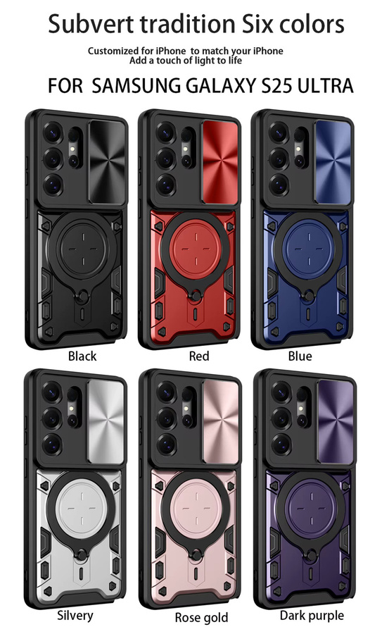 Handyhülle mit Kameraschutz für Samsung Galaxy S26 Ultra S25 Edge S24 FE S23 S22 Plus A37 A36 A56 A26 A16 A06 A55 in Schwarz und Rot - Bild 5