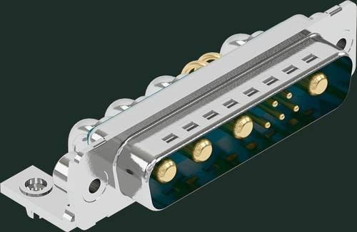 HARTING Steckverbinder 09 69 300 9105 09693009105, Polzahl: 9, Farbe: Silber, Löttechnik - Bild 1