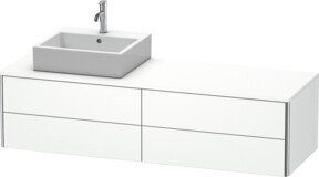 Duravit Waschtischunterschrank XSquare in Weiß mit 4 Schubladen, Breite: 160 cm, Tiefe: 54,8 cm, Höhe: 40 cm - Bild 1