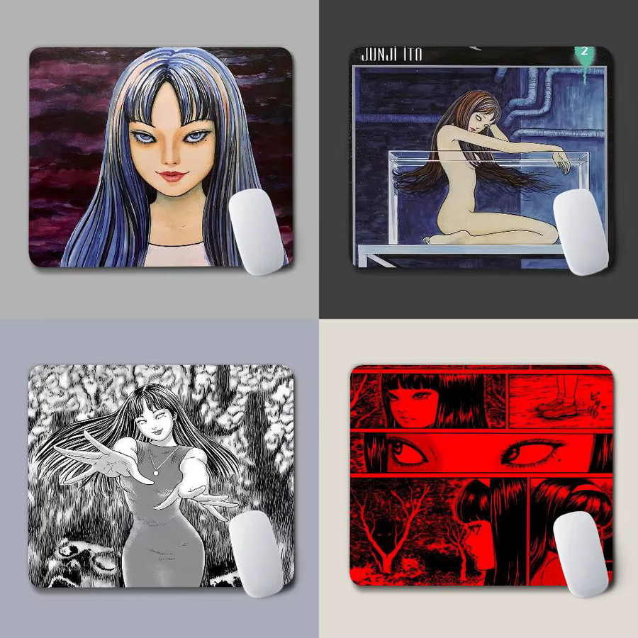 Rastar Junji Ito Tomie Retro Kawakami Mini-Mauspad in Multicolour mit genähtem Rand und rutschfester Gummibasis - Bild 3