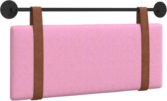 vidaXL Wandmontiertes gepolstertes Paneel in Rosa mit Antik-PU-Optik, B/H/T: 110 x 55 x 5 cm - Bild 1