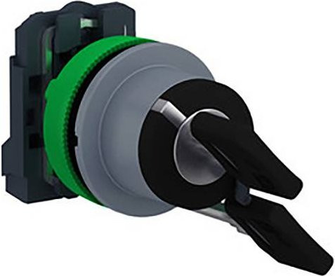 Schneider Electric XB5FG61C0 Schlüsselschalter in Grau und Multicolour aus Kunststoff, bündig montiert - Bild 1