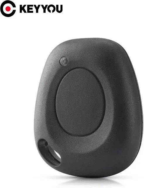 KEYYOU 1-Tasten-Autoschlüsseletui ohne Klinge für Renault Megane Clio Scenic Laguna Espace und Lancia, Schwarz - Bild 1