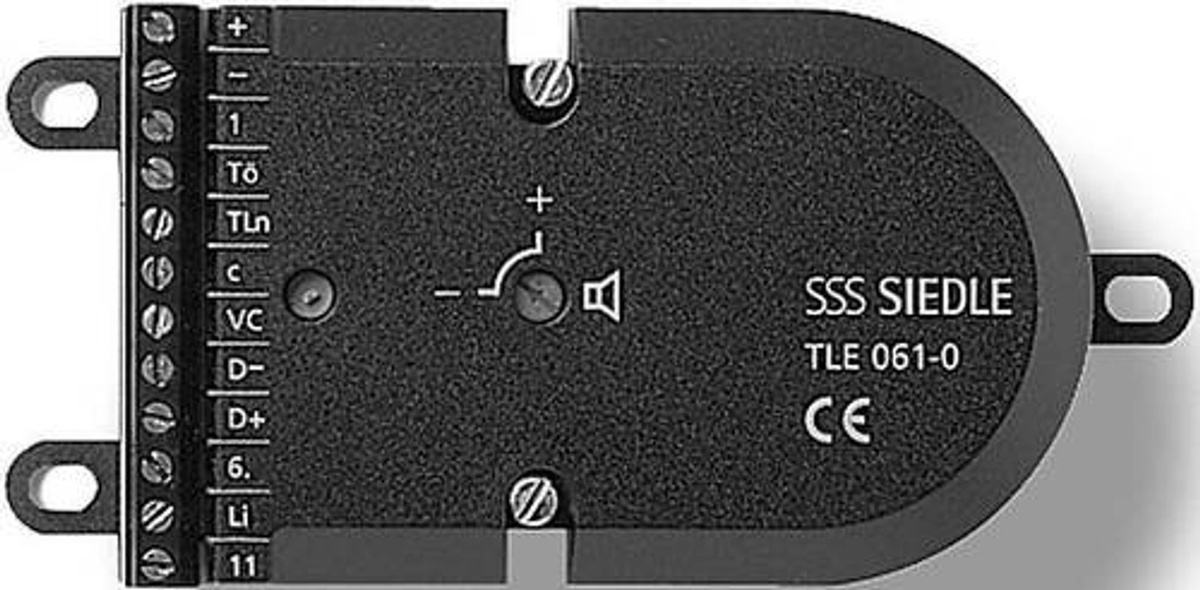 Siedle&Söhne Türlautsprecher für 1+n-Technik sw TLE 061-01 in Schwarz für den Einbau - Bild 3