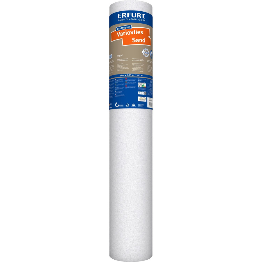 Erfurt Vliestapete Variovlies Sand weiß, B x L: 75 x 2500 cm - Bild 2