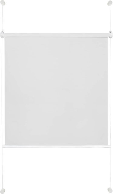 Ondeco Tageslicht Rollo Klemmfix als Plissee-Alternative ohne Bohren, Weiß, Breite: 50 cm, Höhe: 130 cm - Bild 1