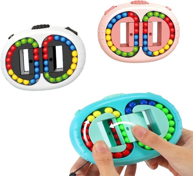 Datgo Bunte Bohnen Fidget Spinner, Multifunktions-Finger-Spinnspielzeug - Bild 1