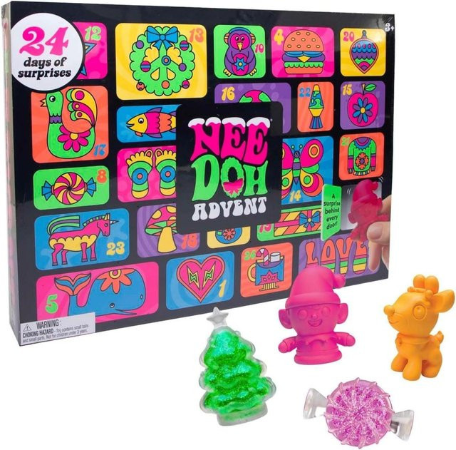 Schylling NeeDoh Adventskalender, Quetschpuppen, 24 Tage - Bild 1