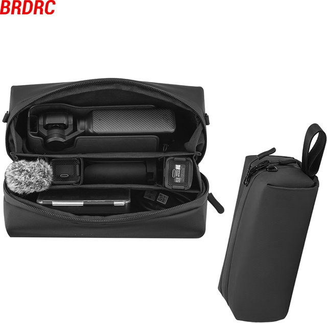 Flymile Tragetasche für DJI Pocket 3 und DJI Pocket 4, kratzfeste Outdoor-Umhängetasche in Schwarz - Bild 1