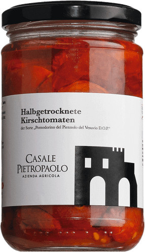 Casale Pietropaolo Halbgetrocknete Kirschtomaten Piennolo del Vesuvio DOP 350 g - Bild 1