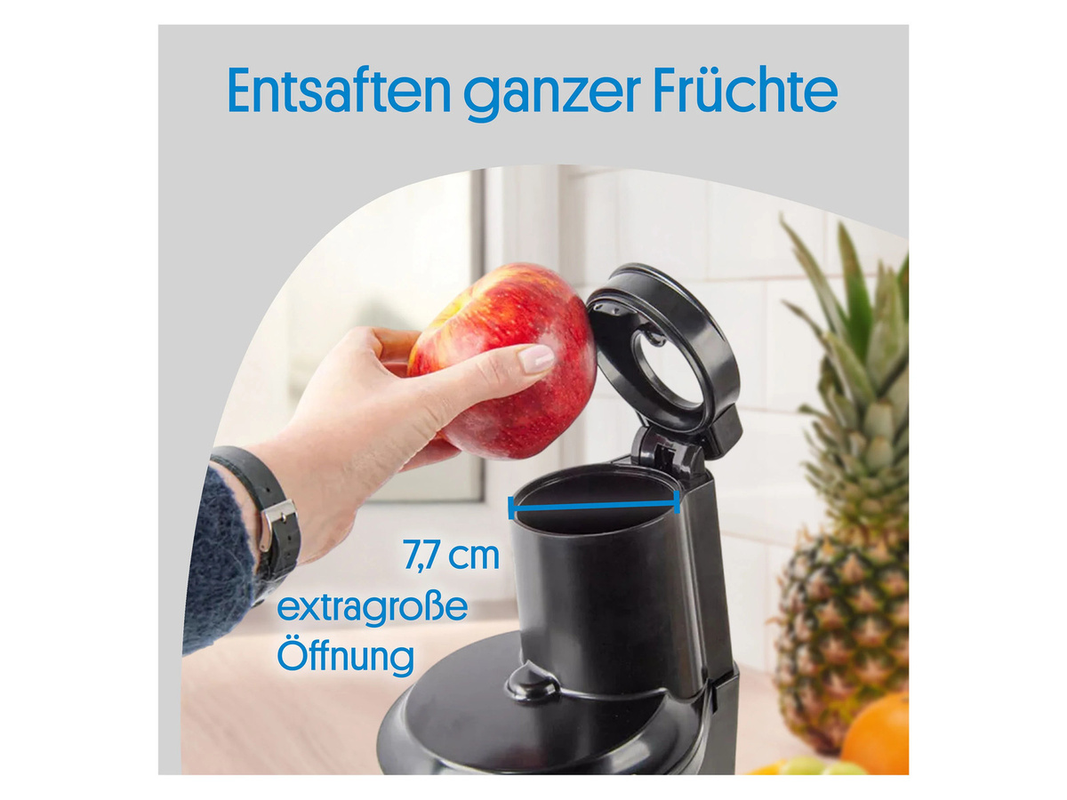 SILVERCREST Slow Juicer SSJBK 300 B3 mit spülmaschinenfesten Teilen - Bild 2