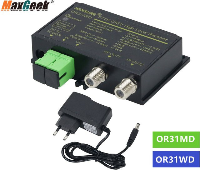 Maxgeek HSaint OR31WD CATV Optischer Empfänger für FTTH WDM-Technologie in Schwarz - Bild 1