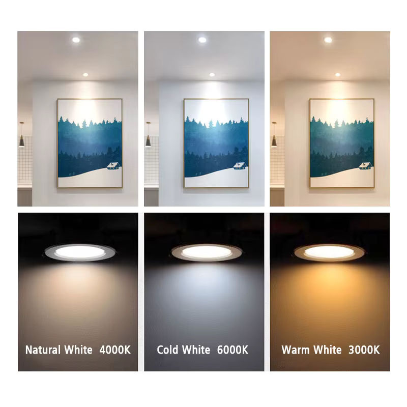 10er Set CTEEATE LED-Downlights IP65 wasserdicht, runde Einbaustrahler in Schwarz für die Innenbeleuchtung - Bild 3