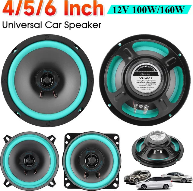 Universal HiFi Koaxial Subwoofer Auto Lautsprecher 160W max in Multicolour für 4/5/6 Zoll - Bild 1