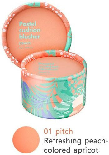 The Face Shop Pastel Cushion Rouge Puder, 01 Peach, Unisex - Bild 1