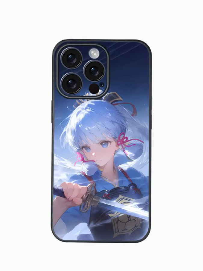 Genshin Impact Kamisato Ayaka Handyhülle für iPhone 12 13 14 15 16 17 Pro Max Plus mit Protect Plating in Multicolour - Bild 4