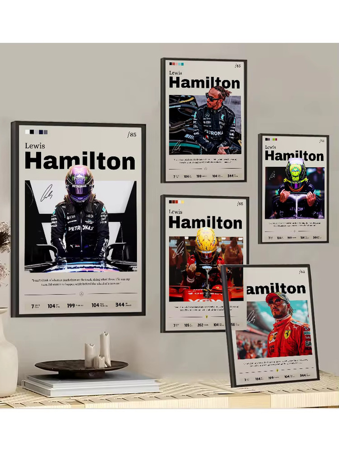 Pop Sports F1 Legend Racing Poster ungerahmter Wandkunstdruck in Multicolour - Bild 3