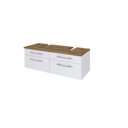 HELD MÖBEL Unterbecken-Set Davos in Weiss, modern und matt, B/H/T: 120 x 200 x 47 cm - Bild 2