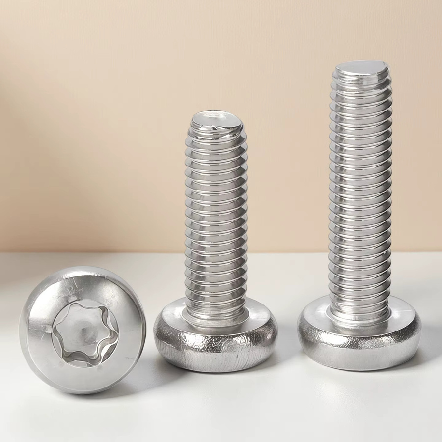 WZHUIDA Sechskant-Torx-Rundkopfschrauben GB2672 aus Edelstahl in Silber - Bild 2