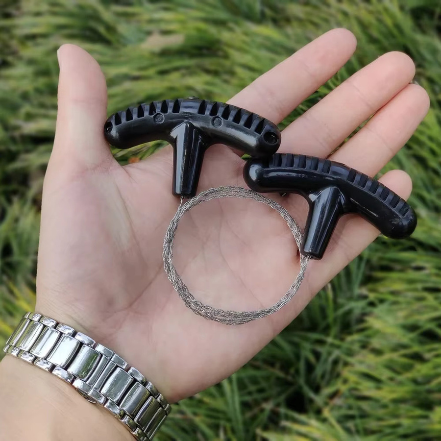 STONEGO Manuelle Stahlseil-Kettensäge aus Edelstahl für Camping und Notfälle - Bild 3