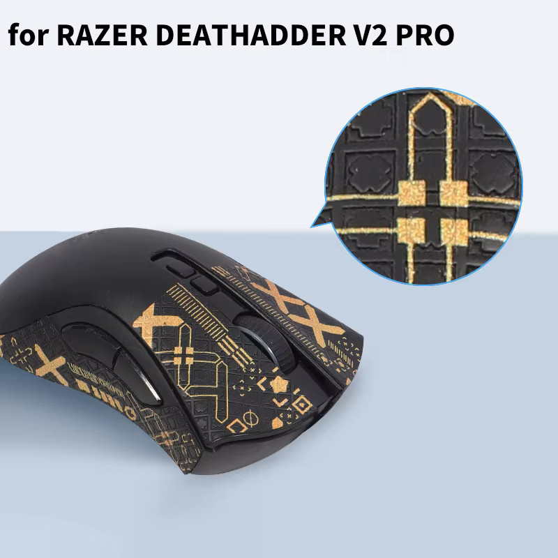 Razer Mouse Grip Tape Set für Viper Ultimate und DeathAdder V2 PRO Wireless, rutschfest und schweißabsorbierend, Multicolour - Bild 2